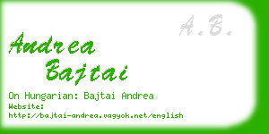 andrea bajtai business card